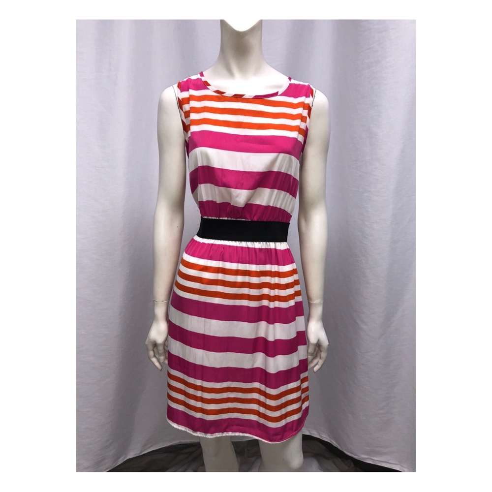 Rosebud stripe dress